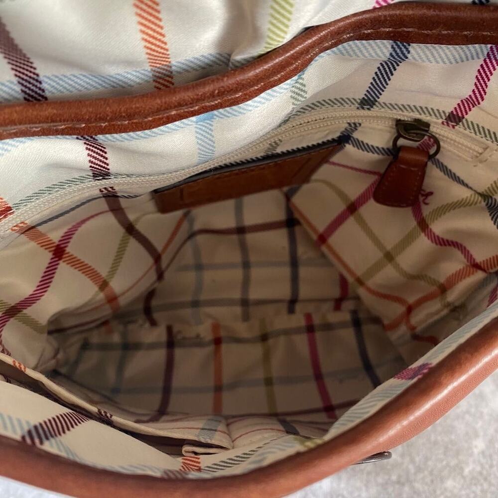 Coach Soho Bleecker Legacy Buckle Flap Bag Whiskey Distressed - Picture 5 of 14